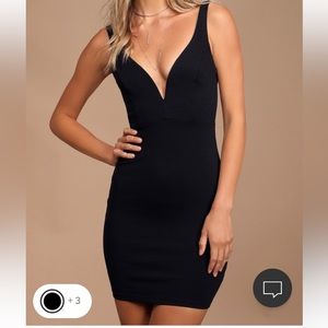 Lulus Perfect Pick Black Bodycon Dress